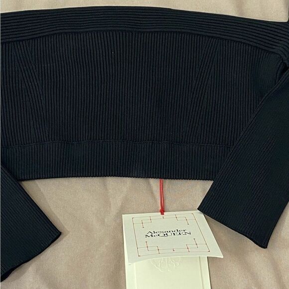 Alexander McQueen Off-The-Shoulder Crop Top size XL - Picture 11 of 12